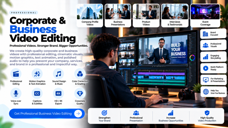 Professional Corporate & Business Video Editing Services